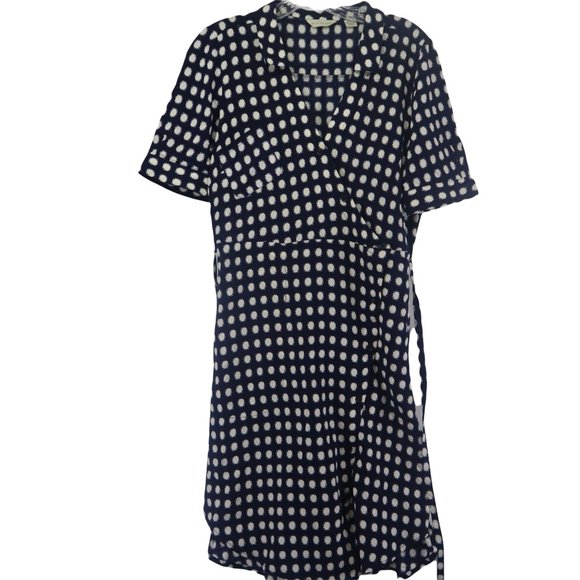 Anthropologie 11.1 Tylho Dresses & Skirts - Anthropologie 11.1 Tylho dress Blue polka dot wrap   size Small